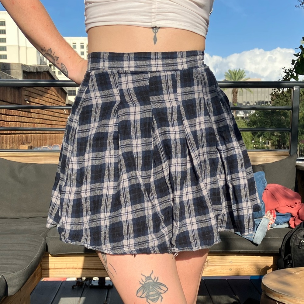 Plaid Mini Skirt